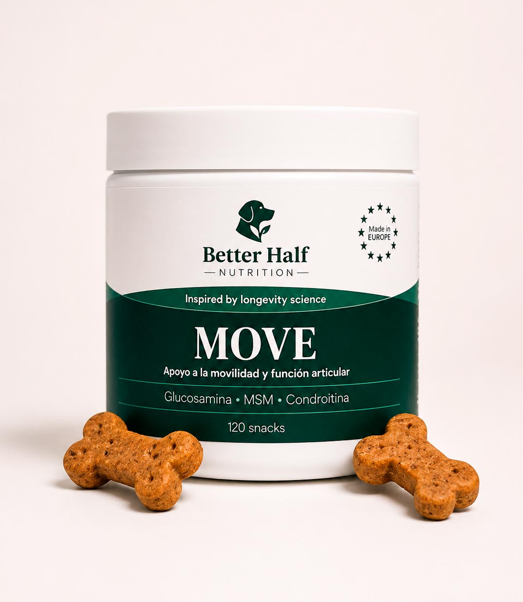 Snack diario de movilidad para perros